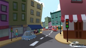 CGI cartoon environment developed for an in-house project